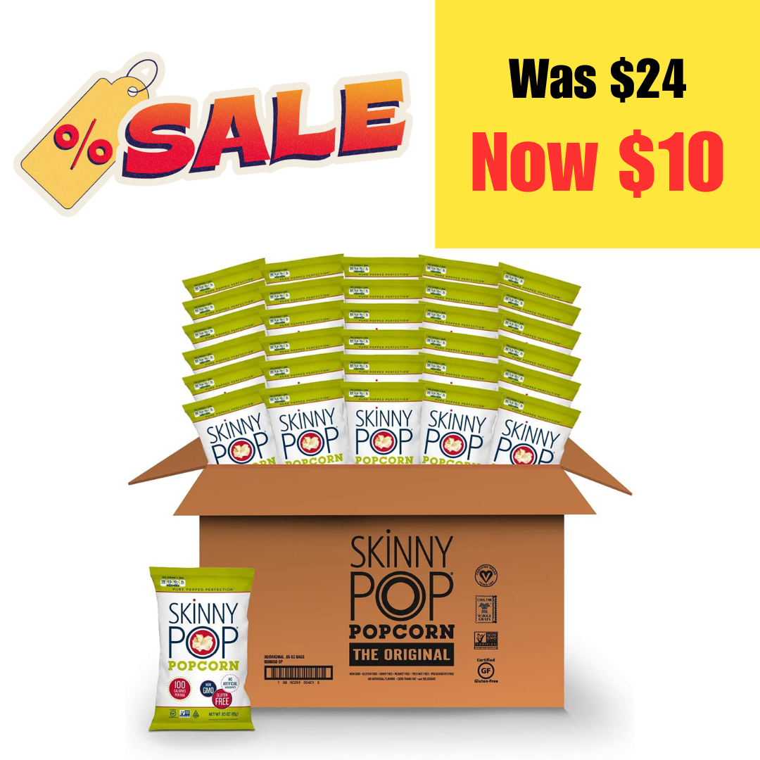 30 ct SkinnyPop on Sale: $10 | Retail: $24