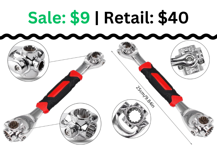 52 in 1 Socket Wrench on Sale: $9 | Retail: $40
