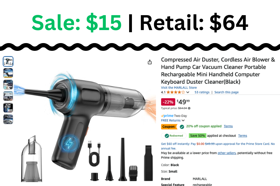 Compressed Air Duster on Sale: $15 | Retail: $64