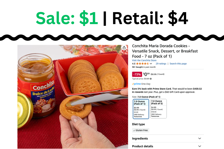 Conchita Maria Dorada Cookies on Sale: $1 | Retail: $4