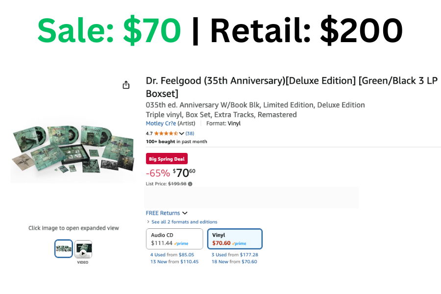 Dr. Feelgood (35th Anniversary) 3 LP Boxset on Sale: $70 | Retail: $200