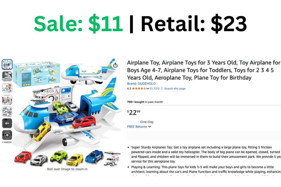 Airplane Toy on Sale: $11 | Normally: $23