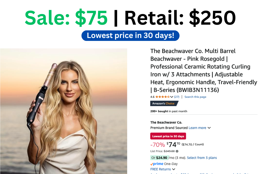 The Beachwaver on Sale for $75 | Normally $250
