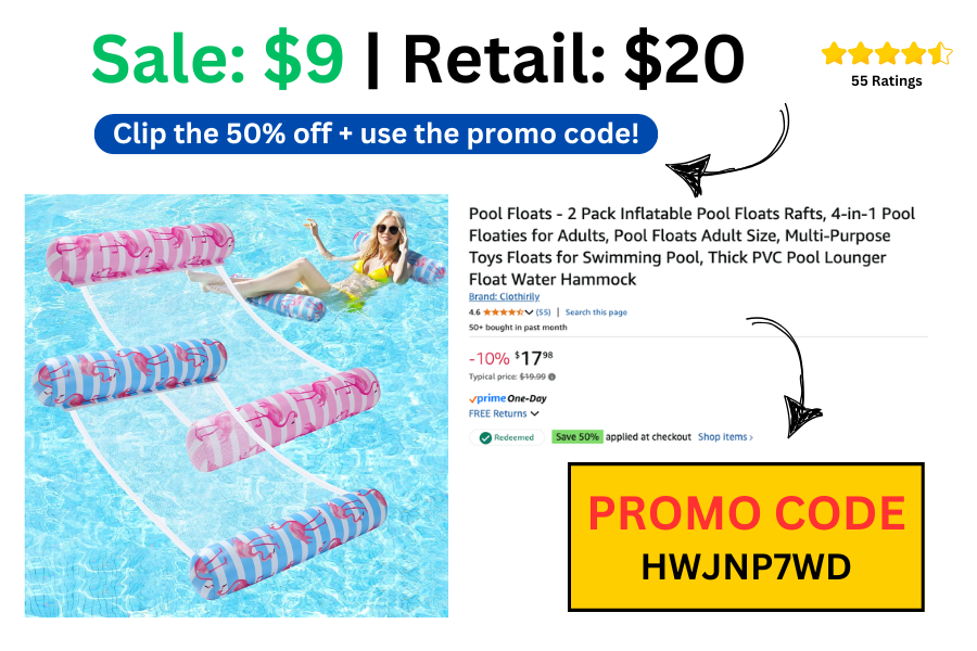 2 Pool Floats on Sale $9 | Normally $20