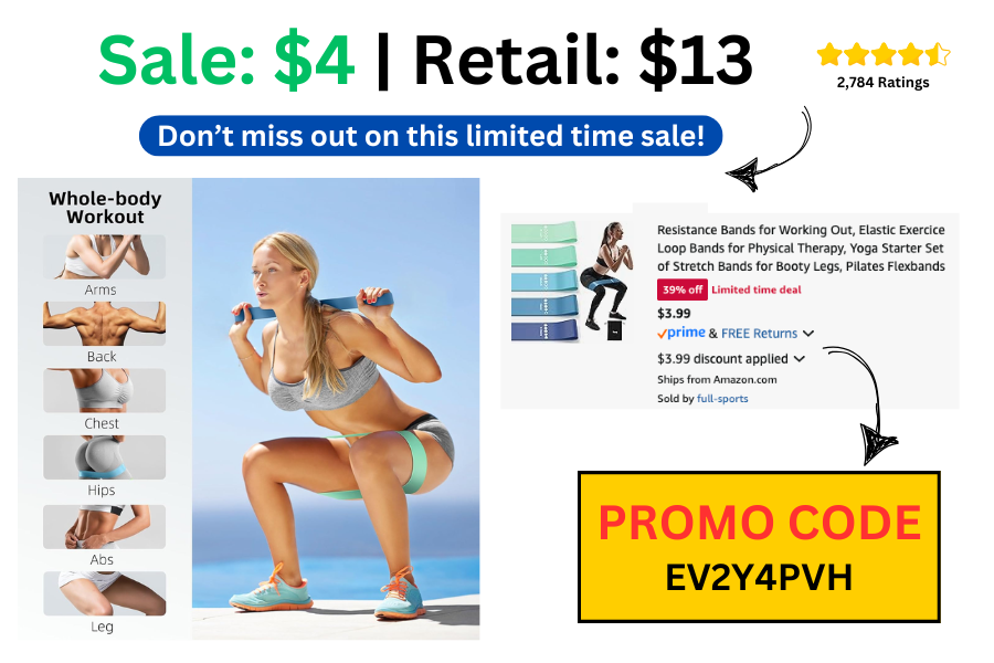 5 Resistance Bands on Sale: $4 | Normally $13