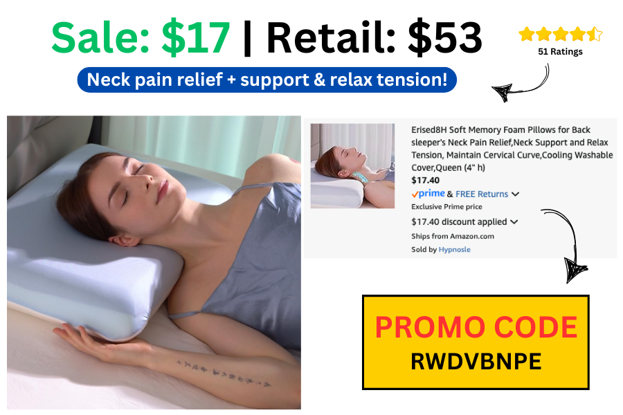 Memory Foam Pillow on Sale: $17 | Normally $53