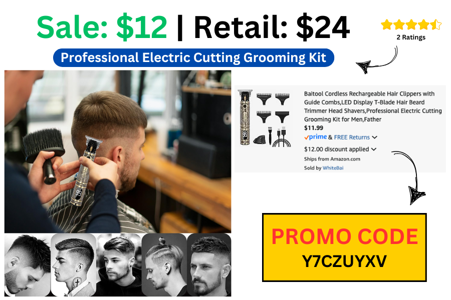 Cordless Hair Clippers on Sale: $12 | Normally $24
