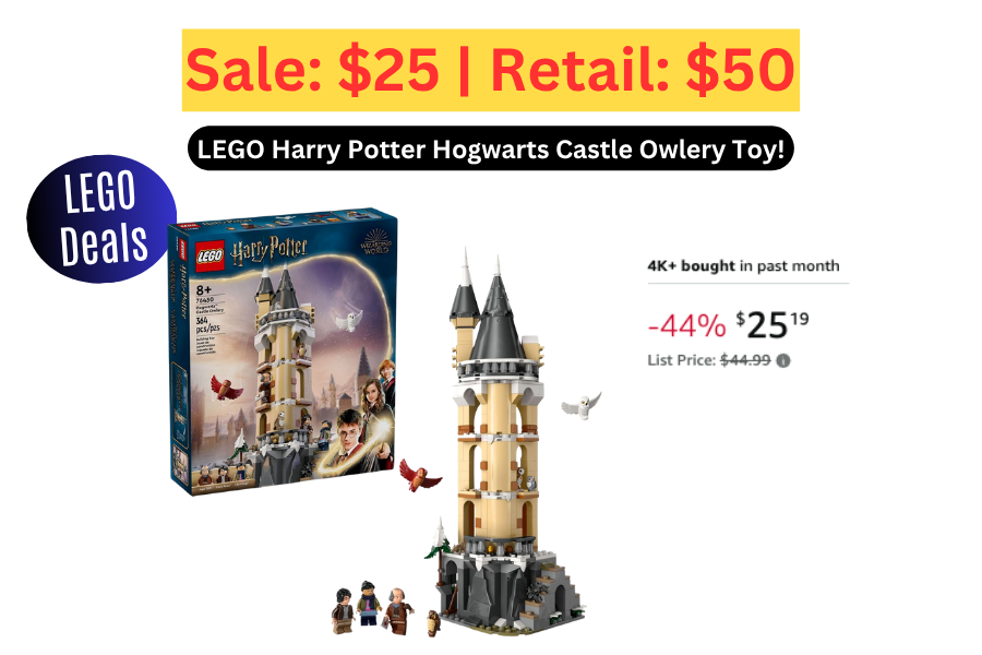 (Sale: $25 | Retail: $50) LEGO Harry Potter Hogwarts Castle Owlery Toy