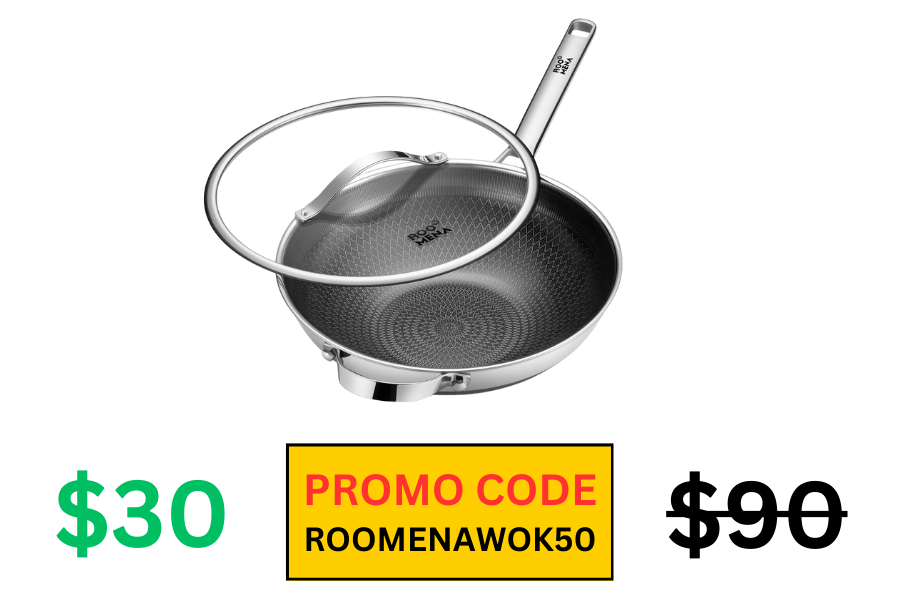 (Sale: $30 | Retail: $90) Hybrid Wok Pan with Lid