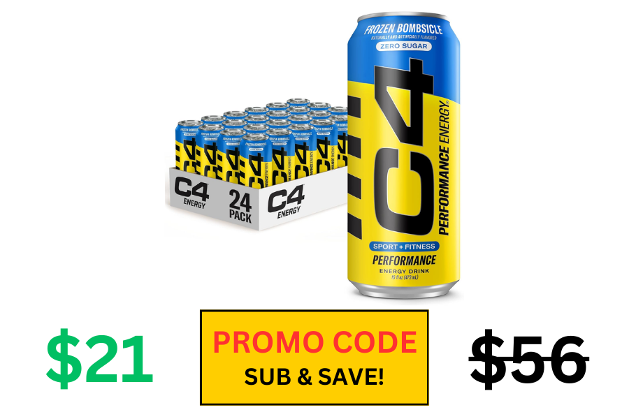 (Sale: $21 | Retail: $56) 24 pk C4 Energy Drink Frozen Bombsicle