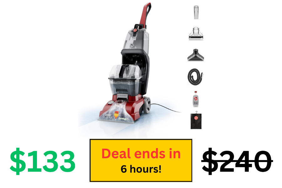 (Sale: $133 | Retail: $240) Hoover PowerScrub Deluxe Carpet Cleaner Machine