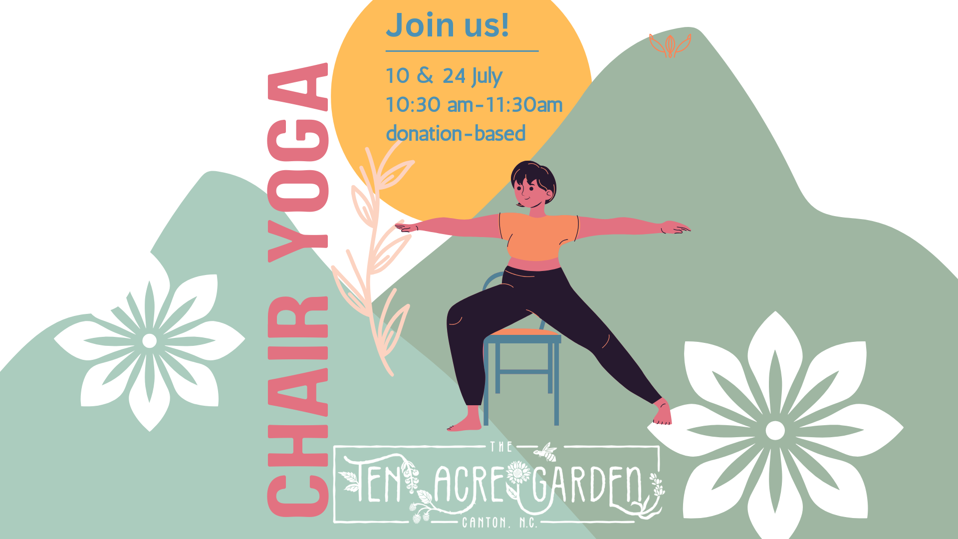 Chair Yoga in the Garden