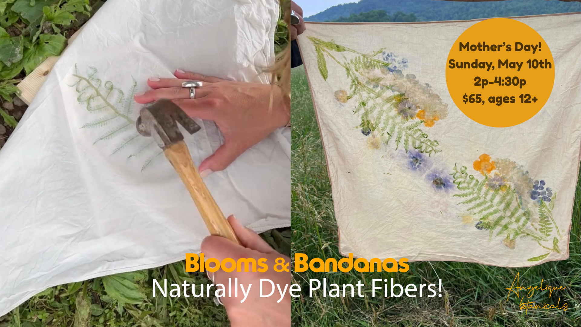 Blooms & Bandanas: Naturally Dye Plant Fibers!