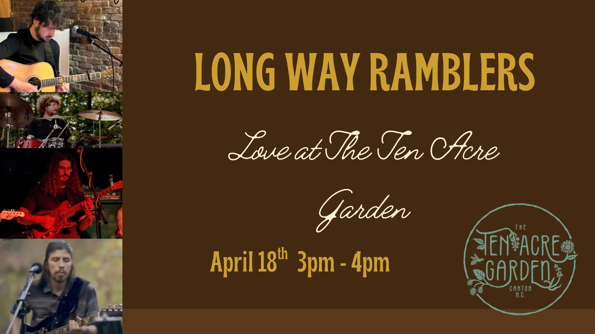 Live Music in the Garden with the Longway Ramblers