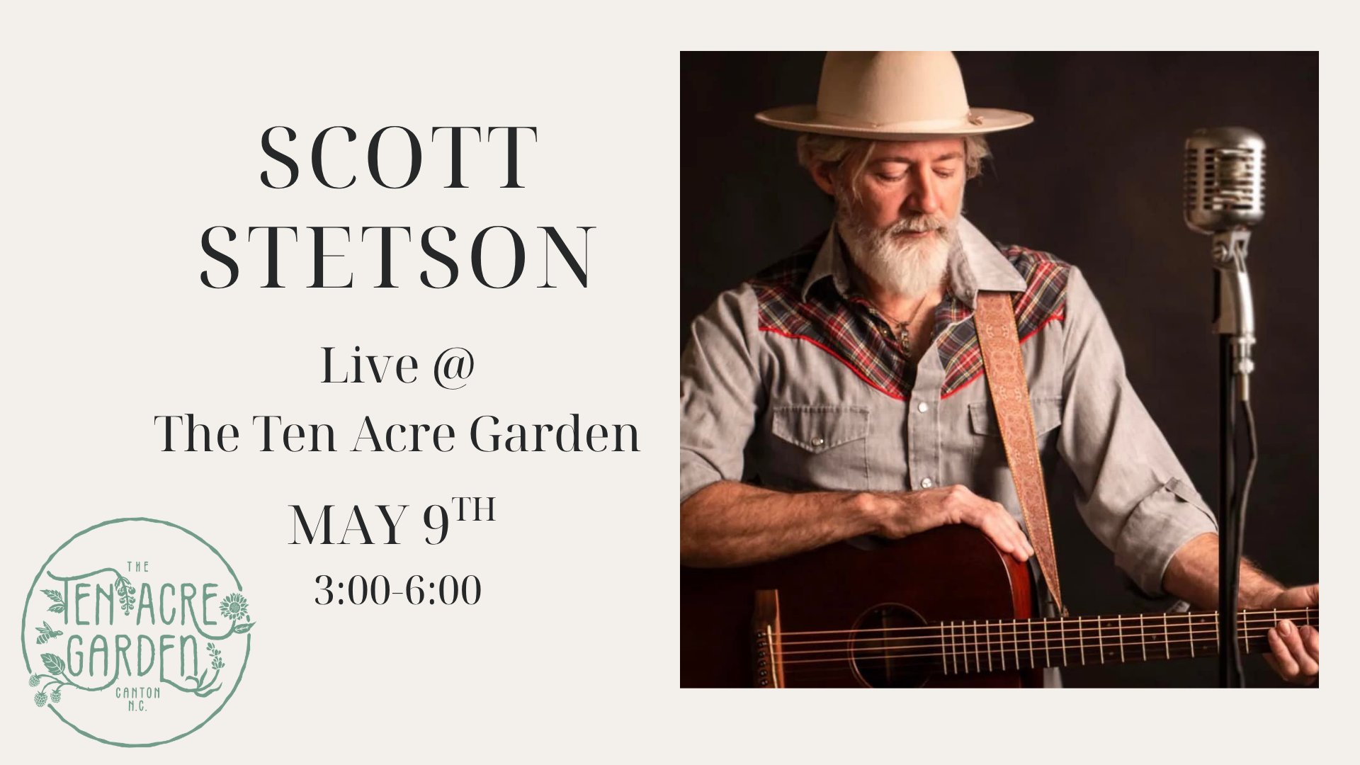 Live Music in the Garden with Scott Stetson