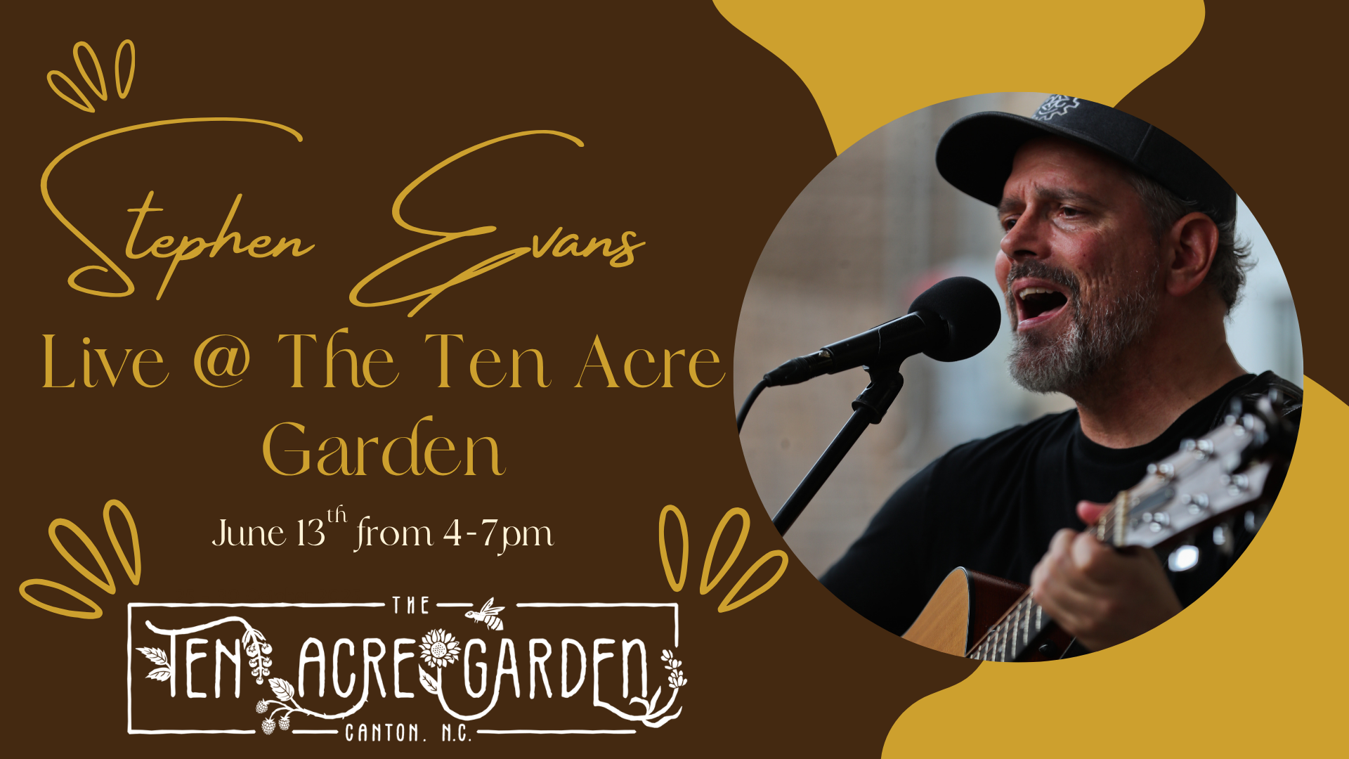 Live Music in the Garden with Stephen Evans
