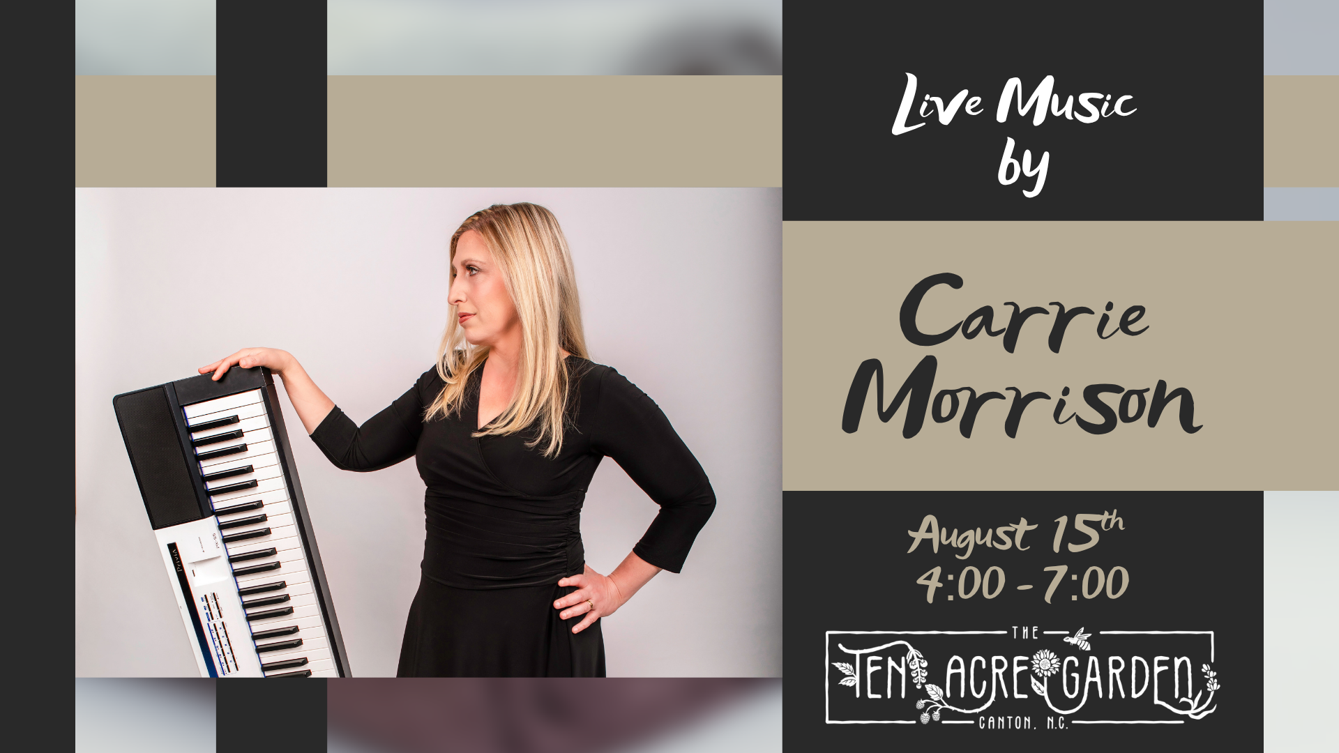 Live Music in the Garden with Carrie Morrison