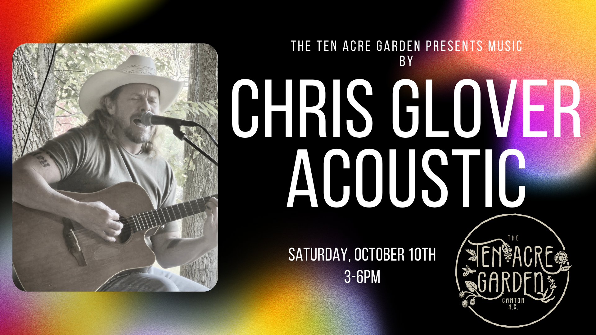 Live Music in the Garden with Chris Glover Acoustic