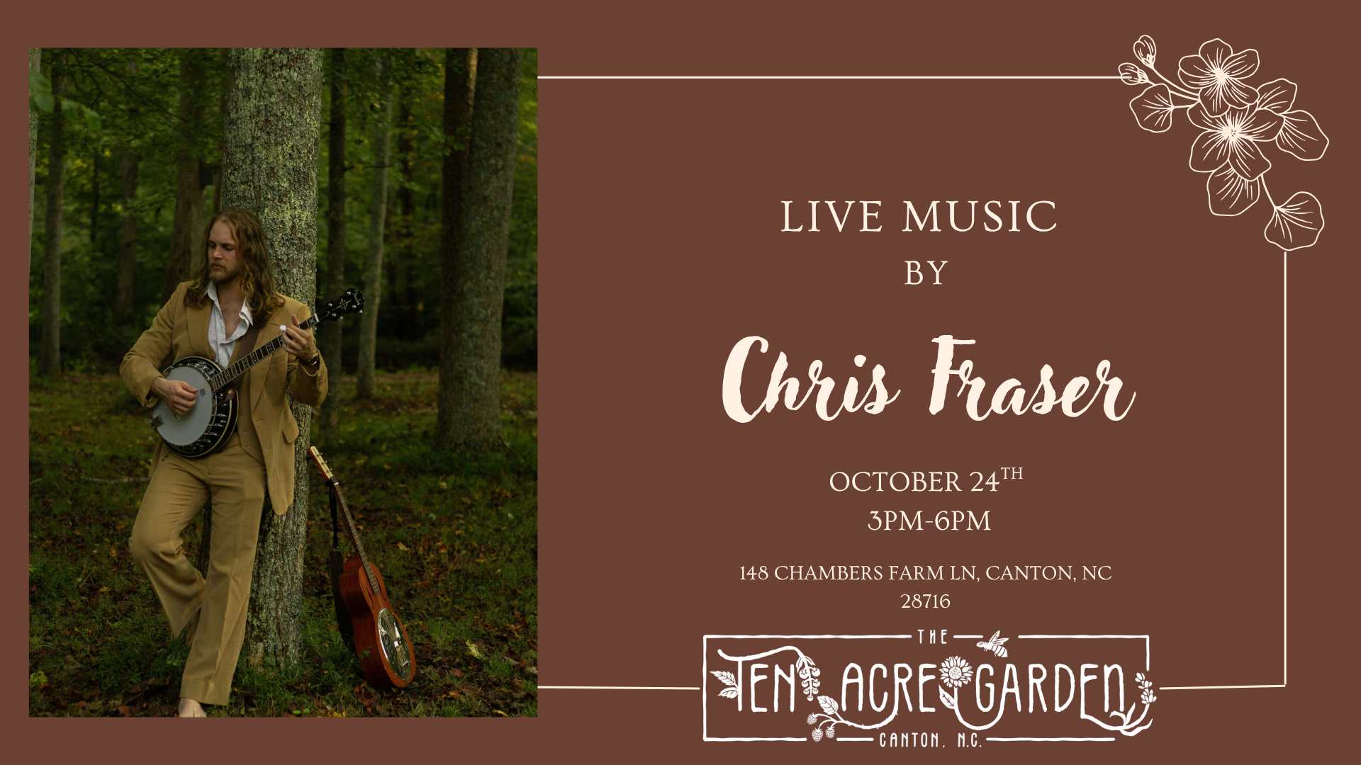 Live Music in the Garden with Chris Fraser