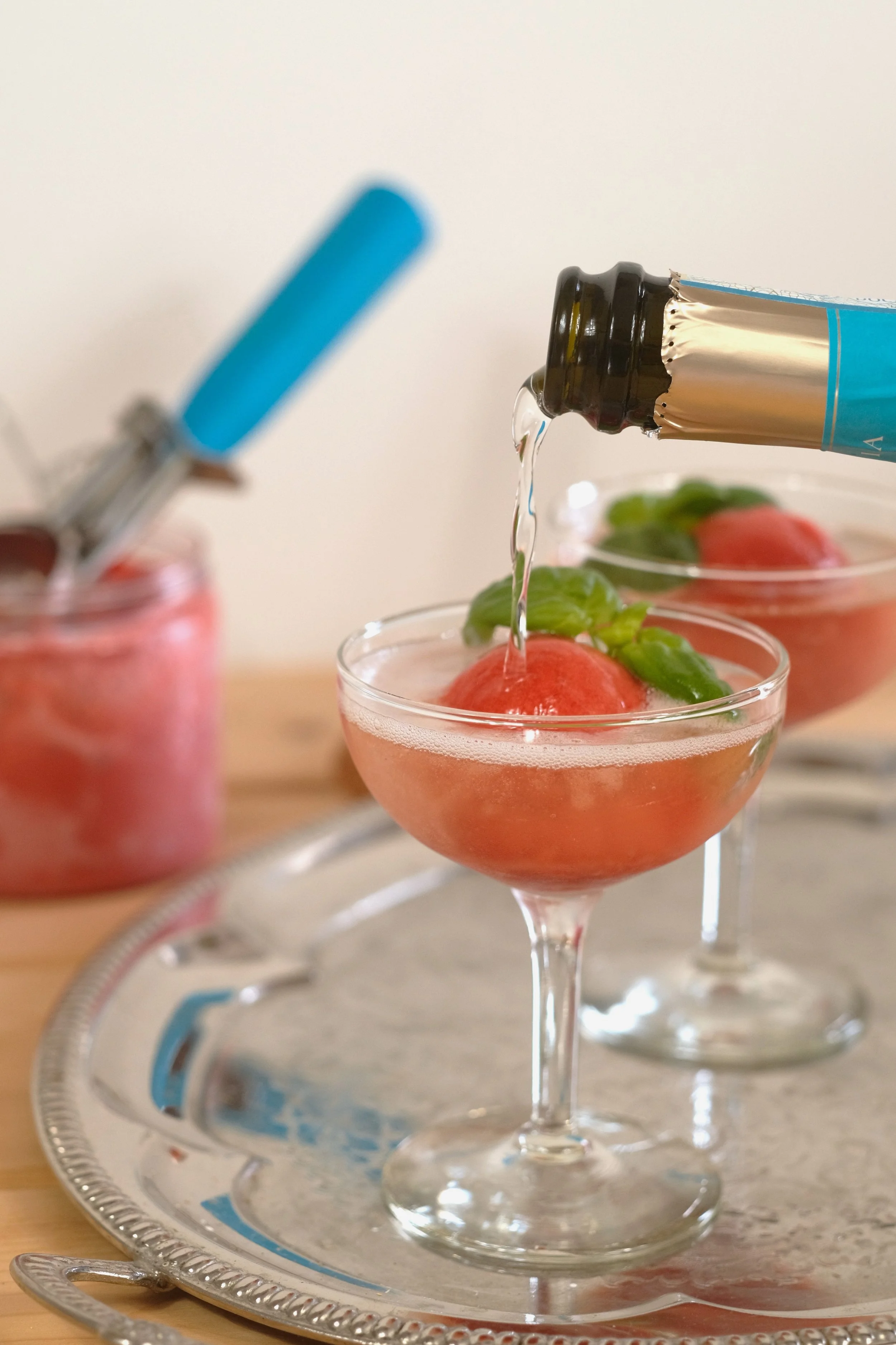 Bulles &amp; Sorbet aux fraises