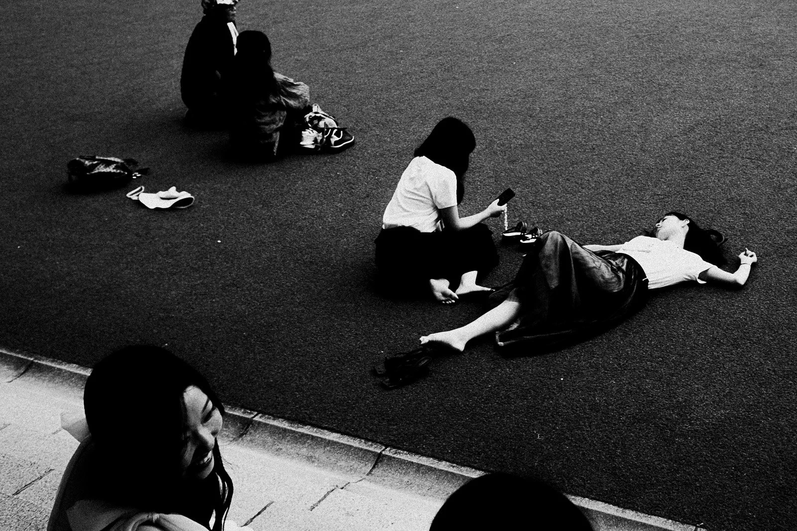 Girls hanging out in Kyoto, 2024