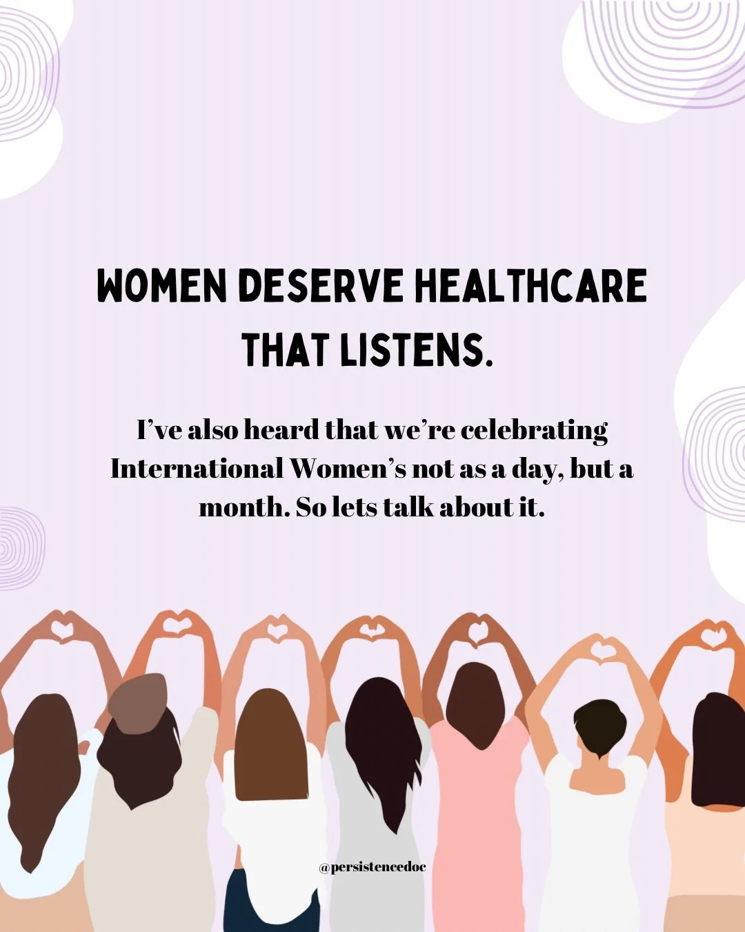 This month isn&rsquo;t just about celebrating strong women.
It&rsquo;s about asking why so many strong women have had to fight to be heard in exam rooms.

I am pro-medicine. I am pro-research. I am pro-collaboration.

And I am also pro-doing better.✨