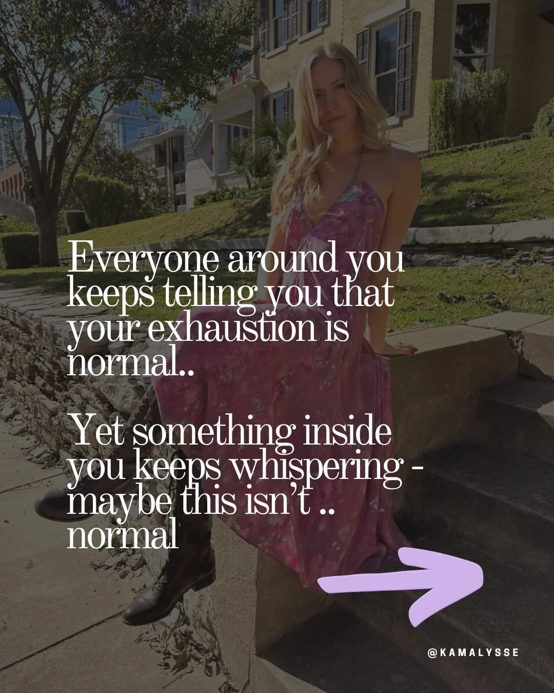If you&rsquo;re here on my page - you have felt the little whisper inside that&rsquo;s like.. wait there&rsquo;s gotta be more.

Your exhaustion doesn&rsquo;t have to be your normal. 🔥