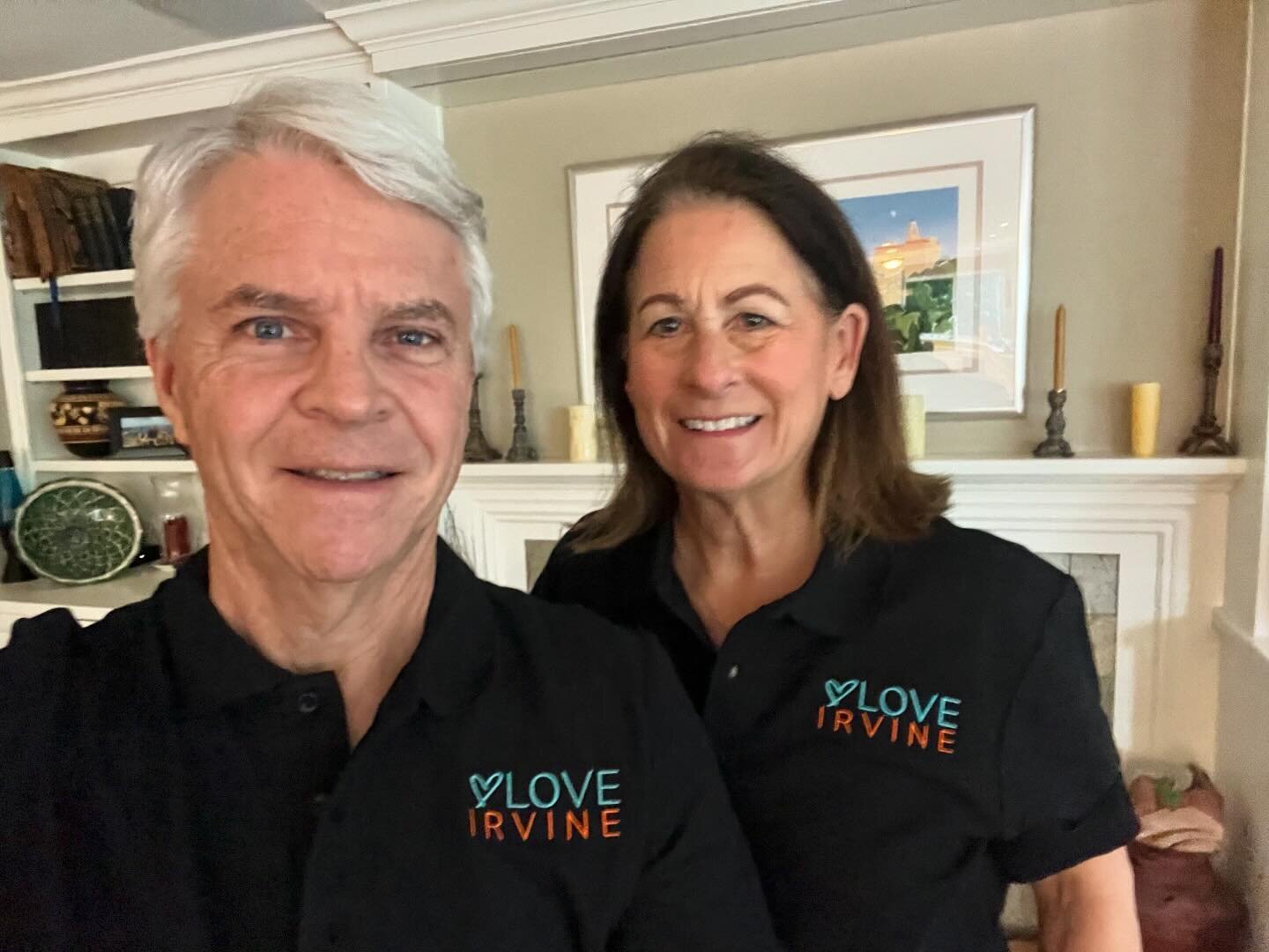 Love Irvine President Curtis Drever and wife Michelle sporting the new #LoveIrvine logo! 🧡 We can&rsquo;t wait for everything in store this year!

#loveirvine #cityofirvine #irvine #irvinecalifornia #irvineca #nonprofit #community