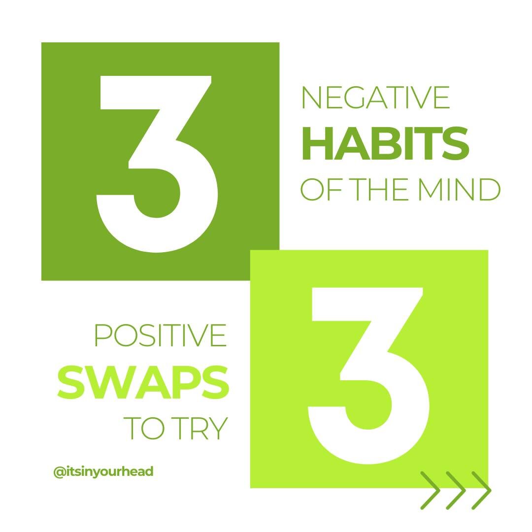 If you don't choose your habits, they are chosen for you. Thoughts can be habitual, too. See the full blog post on negative habits of the mind on the blog! Link in bio 📲