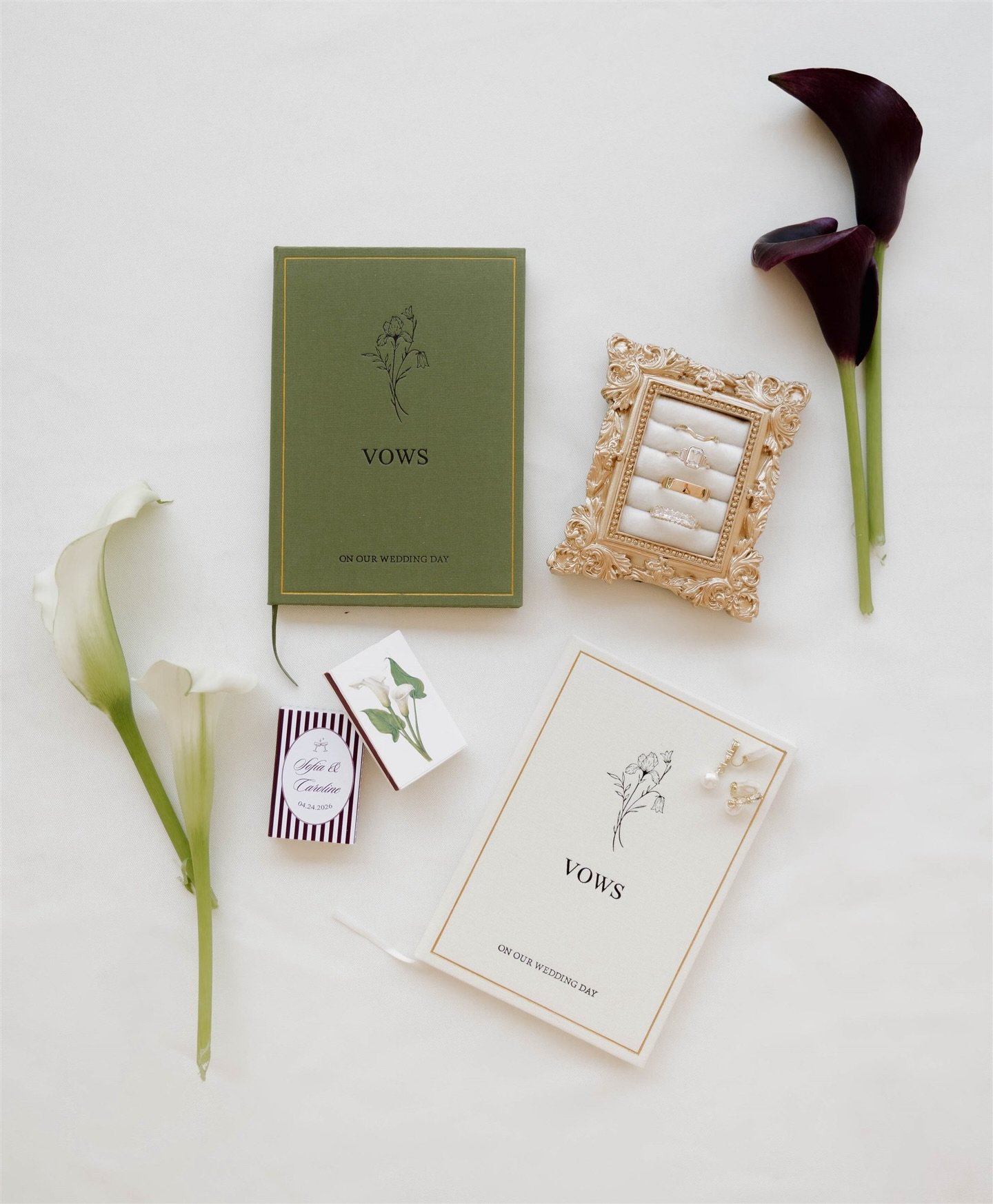 first looks from Sofia &amp; Caroline&rsquo;s wedding day🦢
.
.
.
.
.
Photographer: @katelynscanon 
Coordinator: @enpointeevents 
Videographer: @jhutmedia 
Venue: @clarkgardensweddings 
DJ: @wicked.ai 
Florals: @theflowermarketon7th 
Cake: @thatsthec