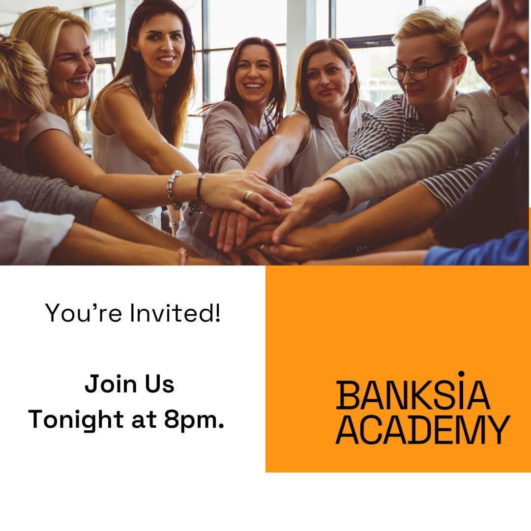 You're invited to join the Banksia Academy Team and our community tonight for a special evening of connection and support. As we navigate these challenging times, it's more important than ever to come together, heart to heart, and hold space for one 