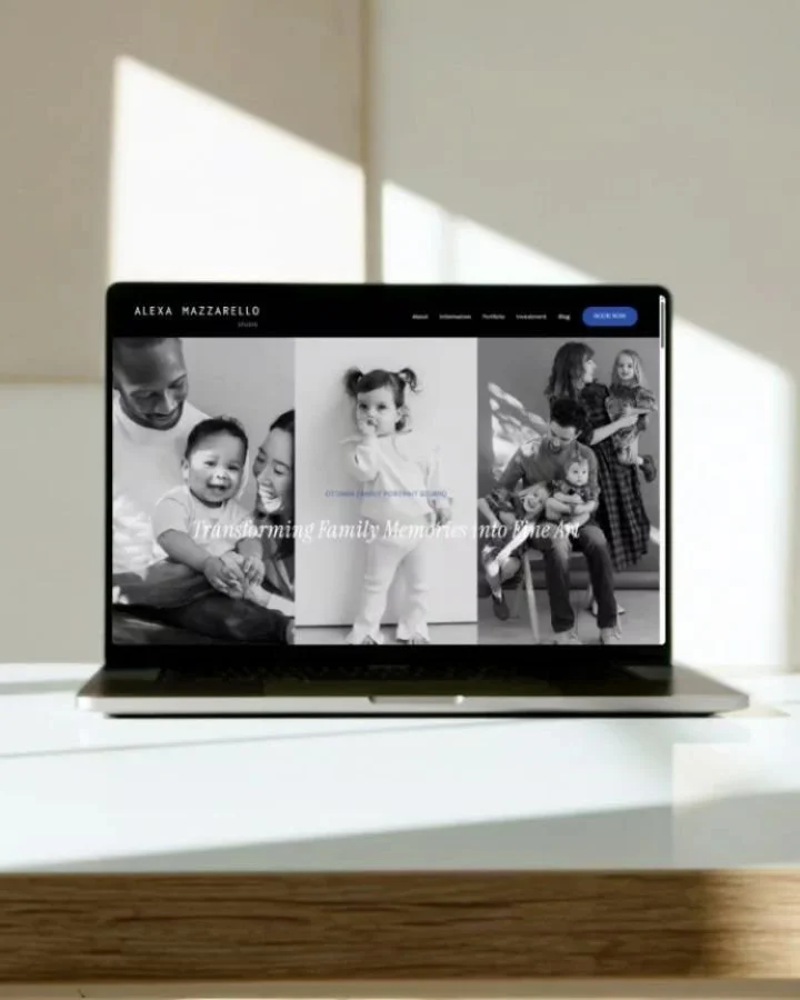 We&rsquo;re so proud of how this one came to life ✨

@alexamazzarellostudio is an Ottawa-based family &amp; portrait photography studio that transforms family memories into fine art. For her, we crafted a fresh online presence built with purpose.

Wh