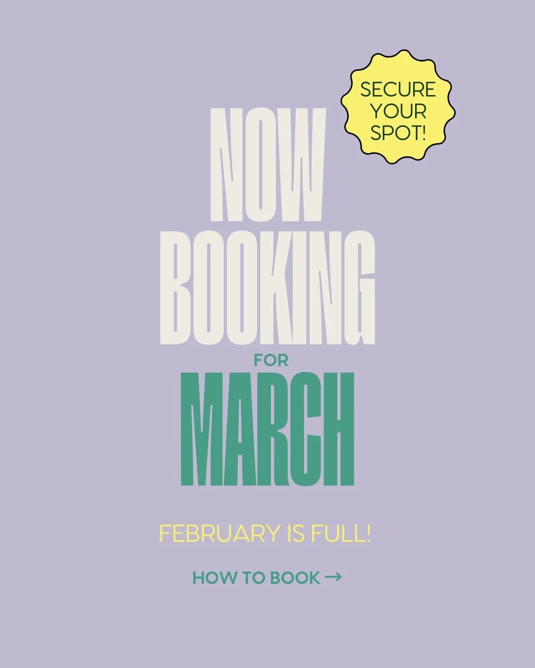 Can&rsquo;t believe we&rsquo;re already saying this&hellip; but we&rsquo;re booking into March 🤯

We have space for ONE more February client for our Standalone Services &mdash; and once it&rsquo;s gone, it&rsquo;s gone. ⏳

This is your sign to work 