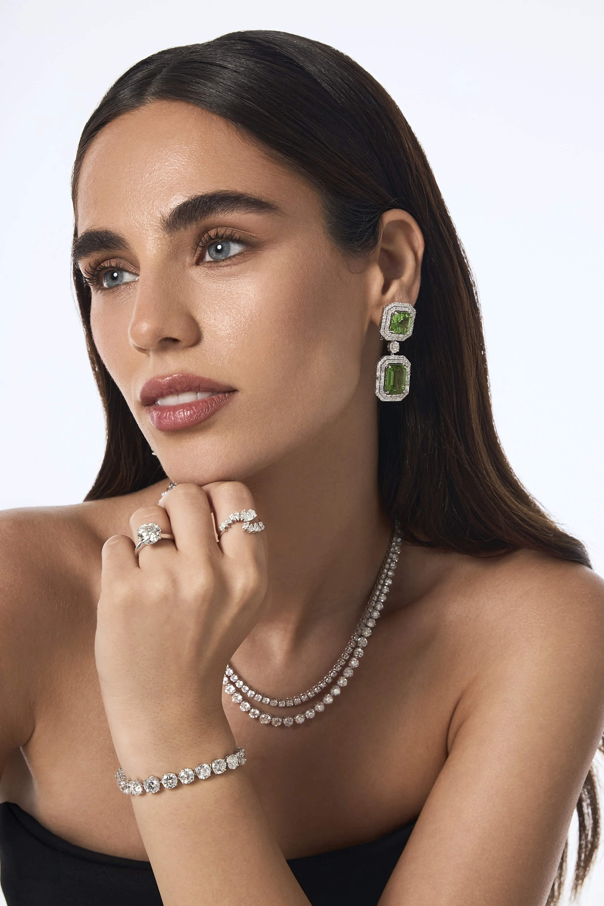 Campaign jewelry photography in Hong Kong with clean studio background