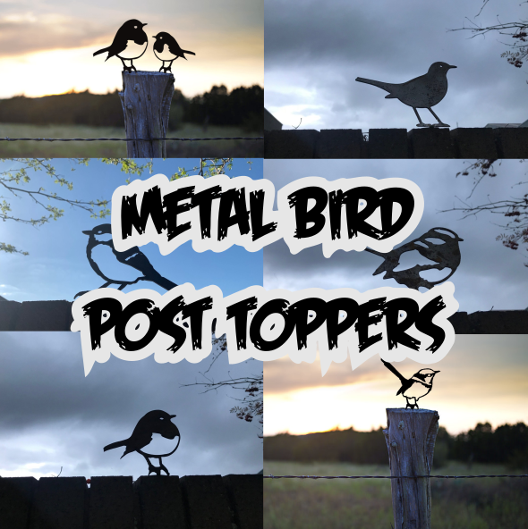 Metal Bird Post Toppers
