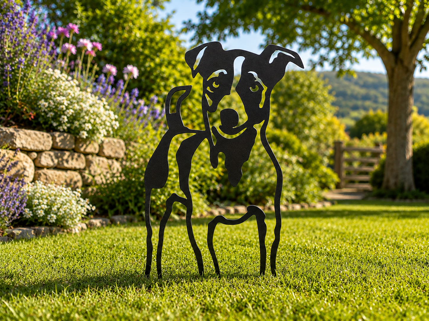 Jack Russell Terrier Metal Dog with Tail