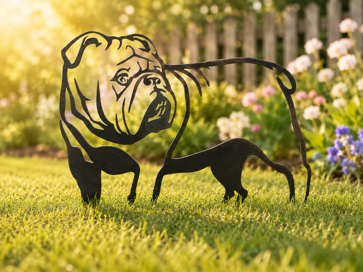 English Bulldog Metal Dog