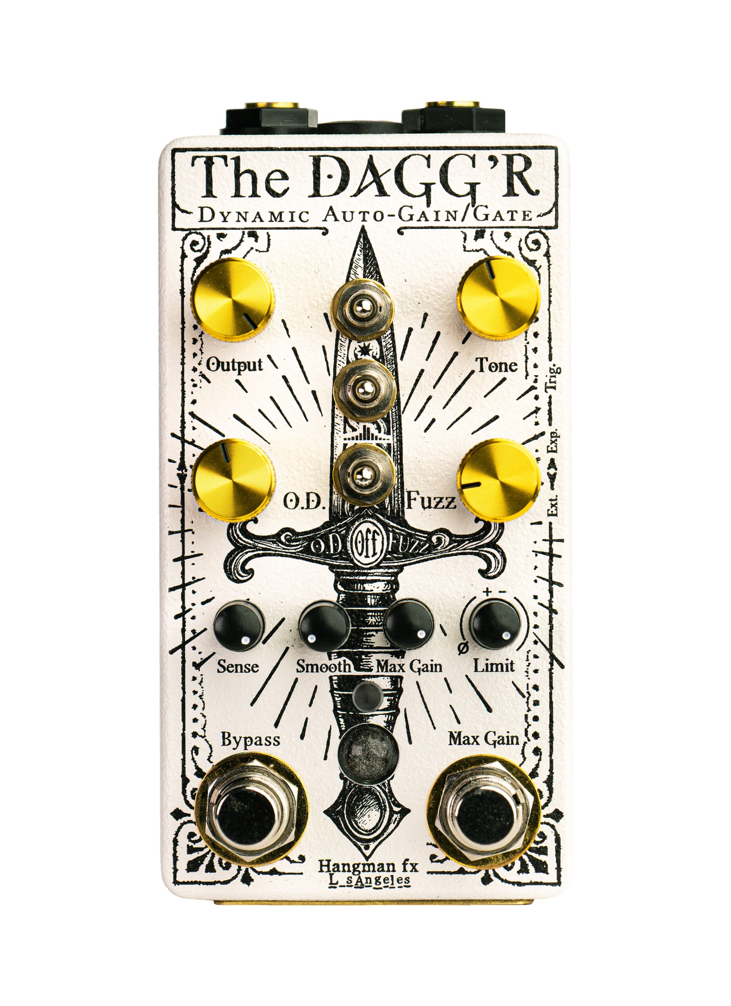 The DAGG'R (Overdrive + Fuzz w/ Dynamic Auto-Gain/Gate) — Hangman fx