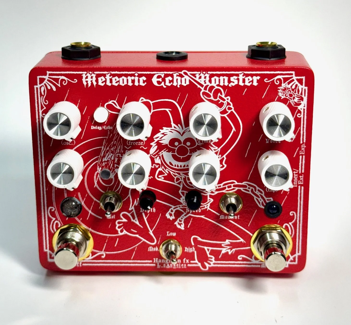 The ANIMAL METEORIC ECHO MONSTER - Odd Shoppe Special Edition (dual-modulation delay/chorus/vibrato/boost/noise-maker)
