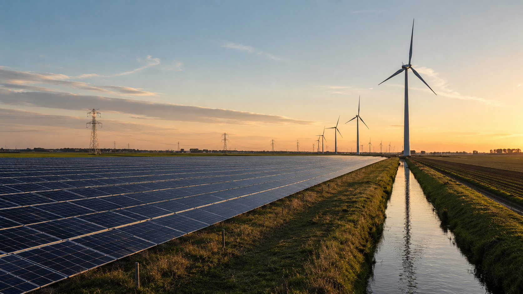 Zon en wind nemen over: record negatieve stroomprijzen