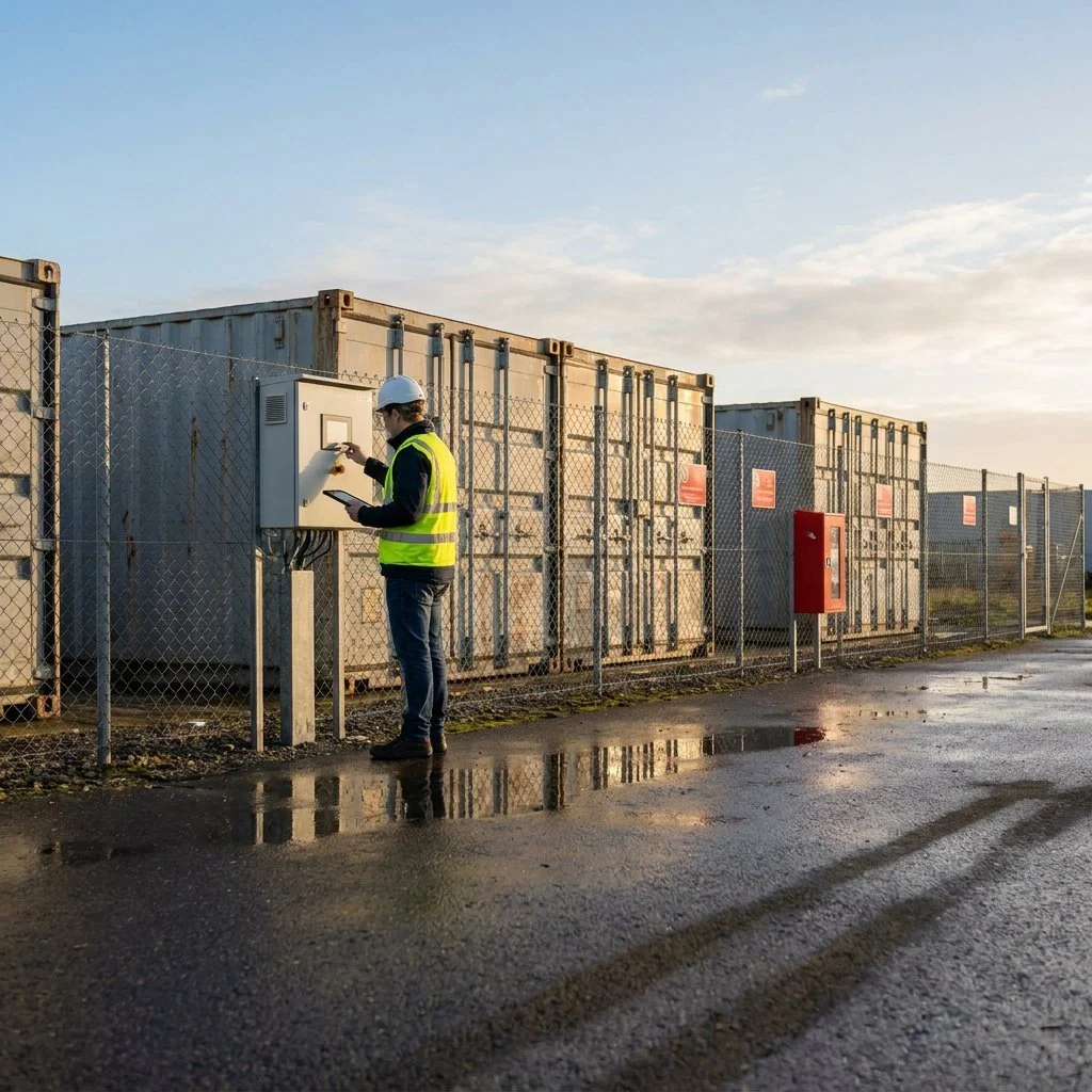 Batterij brandveiligheid bedrijf