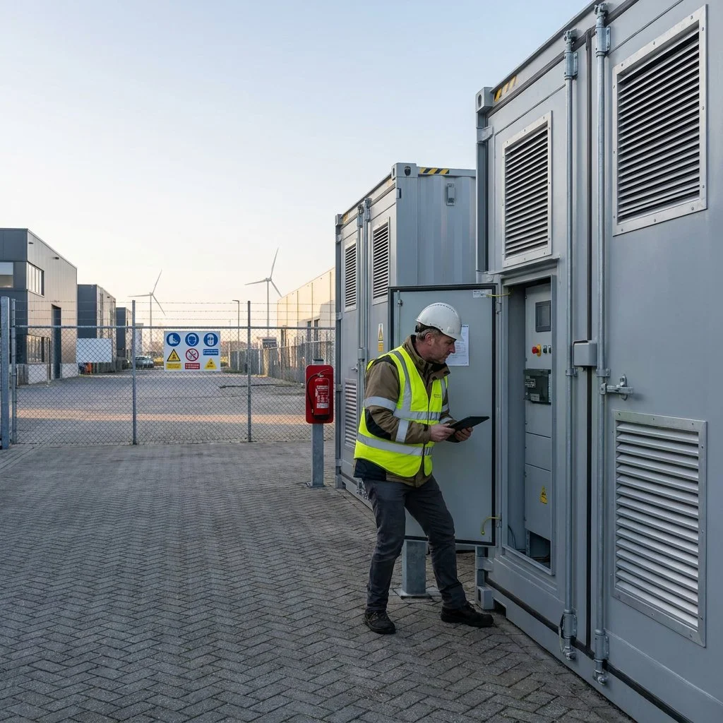Veiligheid zakelijke batterijopslag