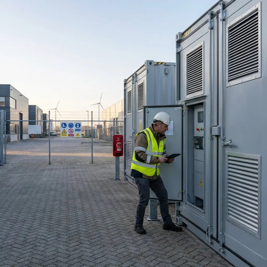 Veiligheid zakelijke batterijopslag