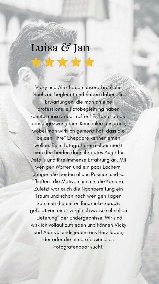 Exklusive Hochzeitsfotografie in Osnabrück
