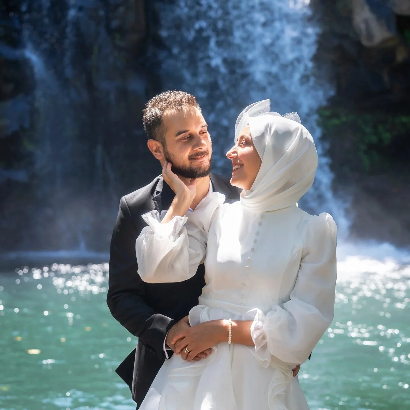 Ayse and Ahmet (Waterfall)