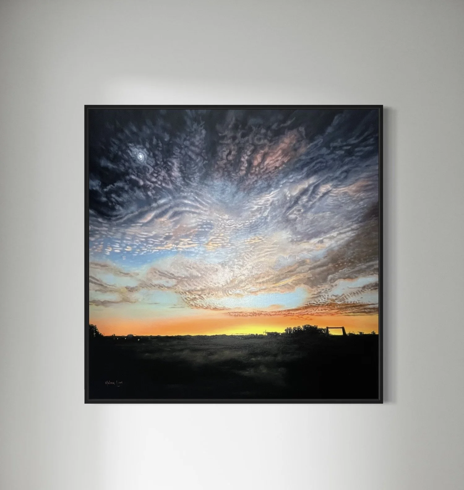 The Last Quarter Moon - Tangerine  |  Prints from $560