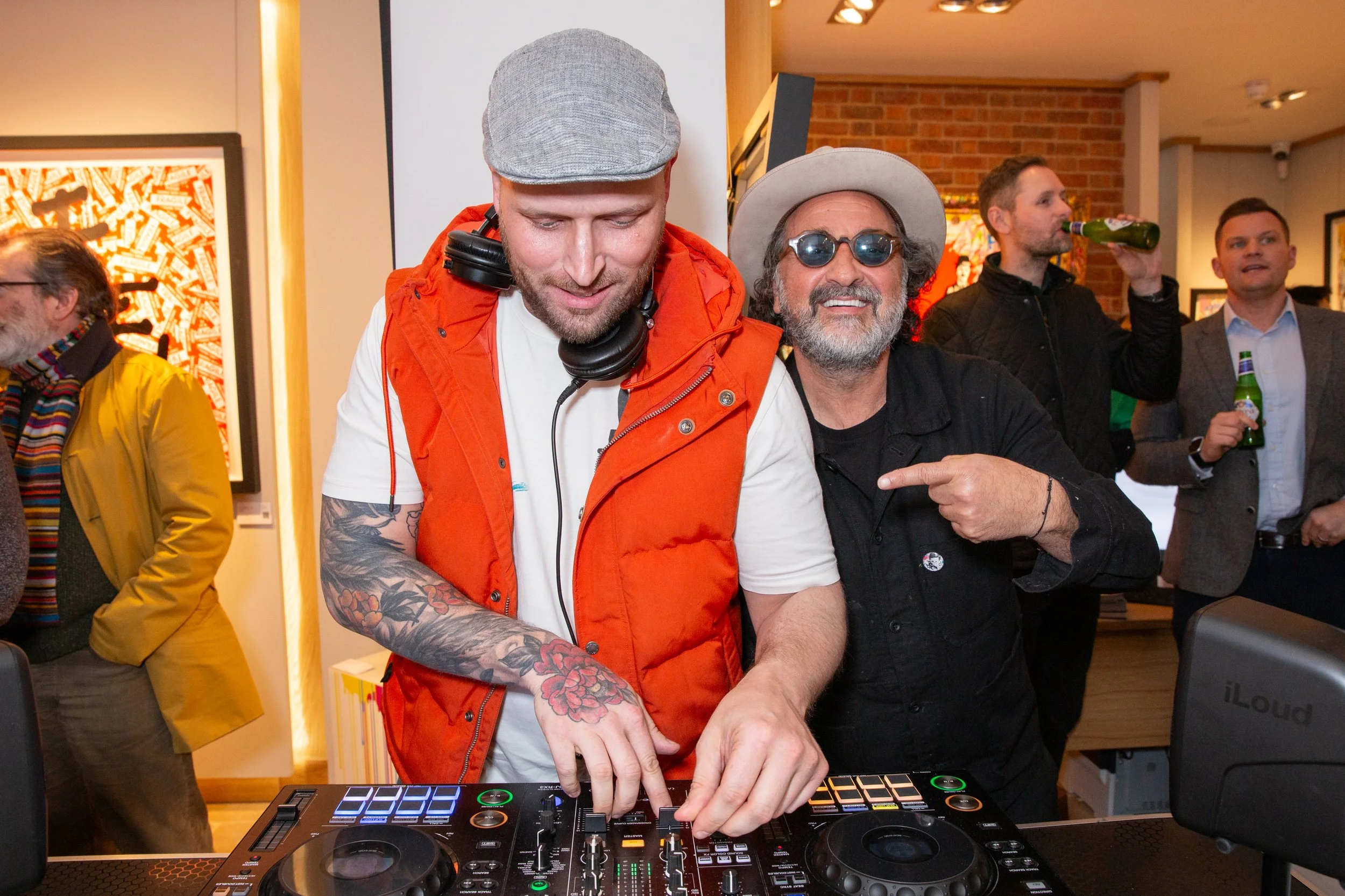 We're love playing these events as the artist is as exuberant as the music and it's a great mix of energy and personality in one room.