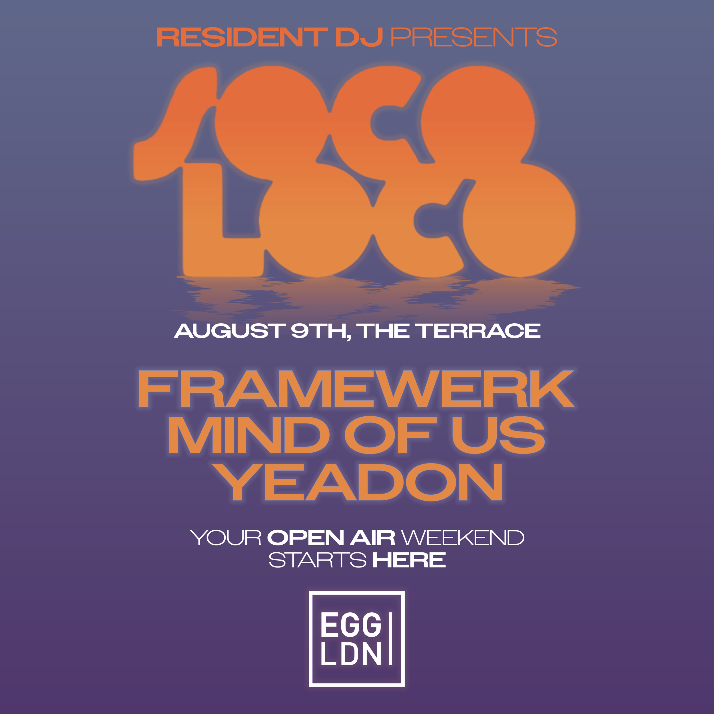 Big marquee event held at the infamous EGG LDN.  Resident DJ's biggest event thus far.