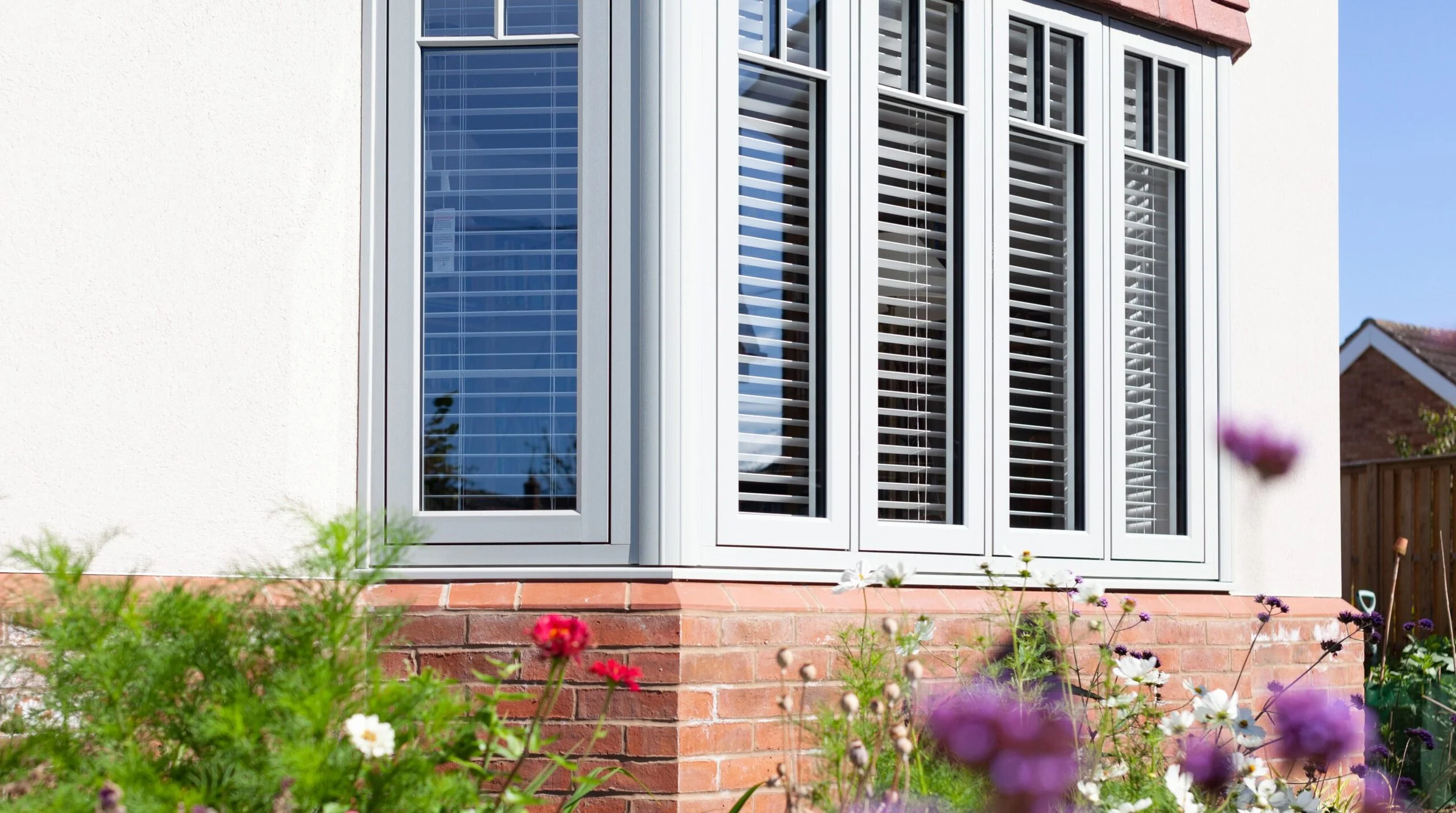 Residency Timber Effect UPVC Window White Grain Wood EffectResidency Timber Effect UPVC Window