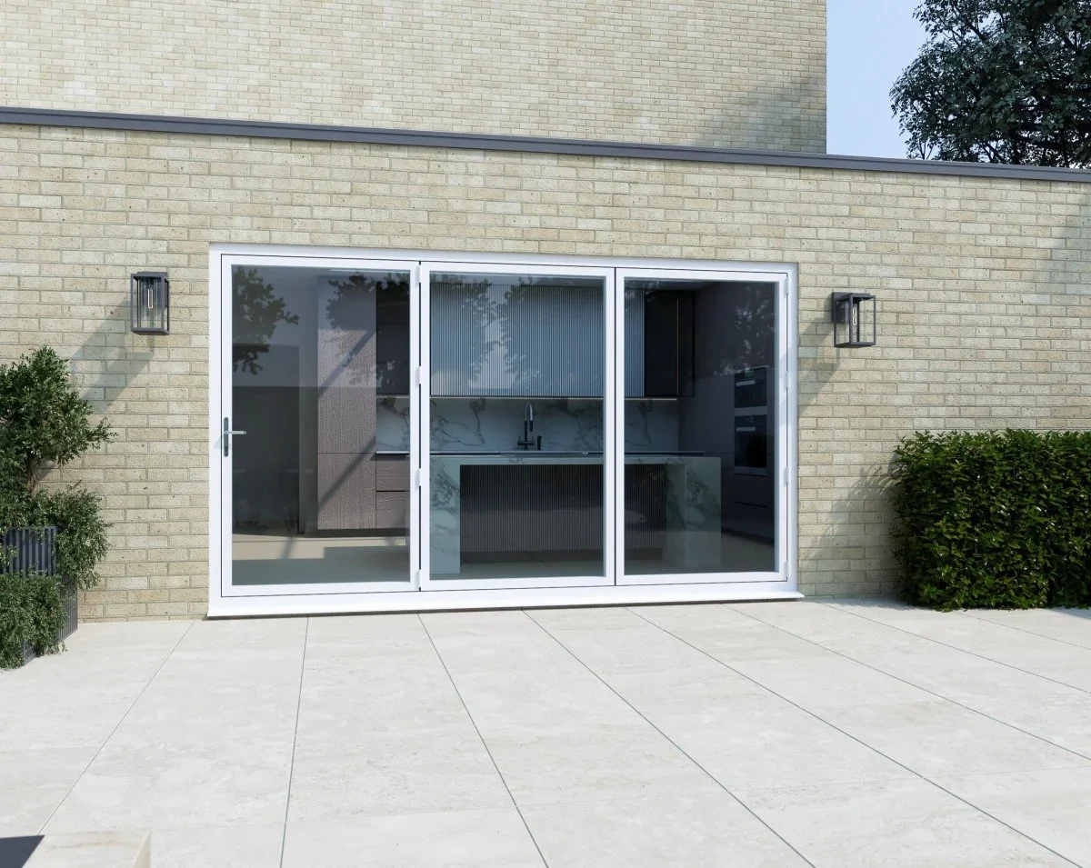 White Aluminium Patio Door Bi-Fold